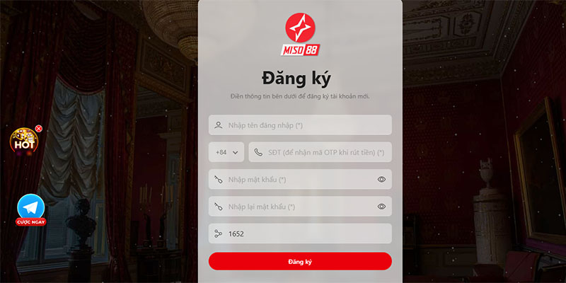 Quy trình đăng ký 3 bước tại nhà cái MISO88 cho người mới
